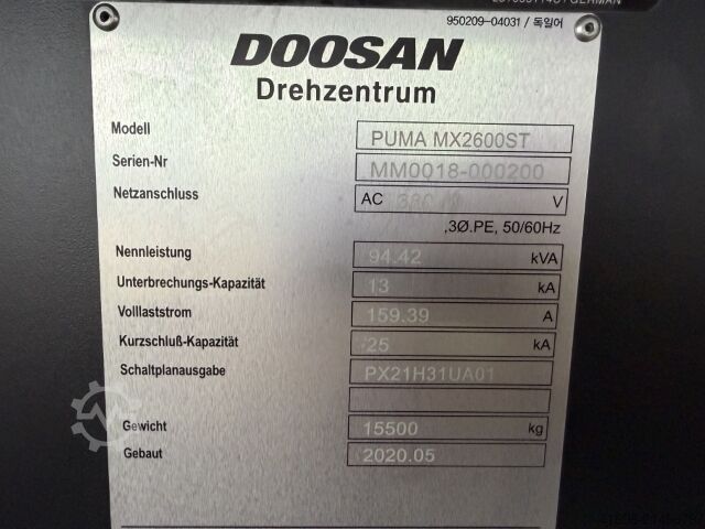 CNC-Dreh- und Fräszentrum DOOSAN PUMA MX 2600 ST