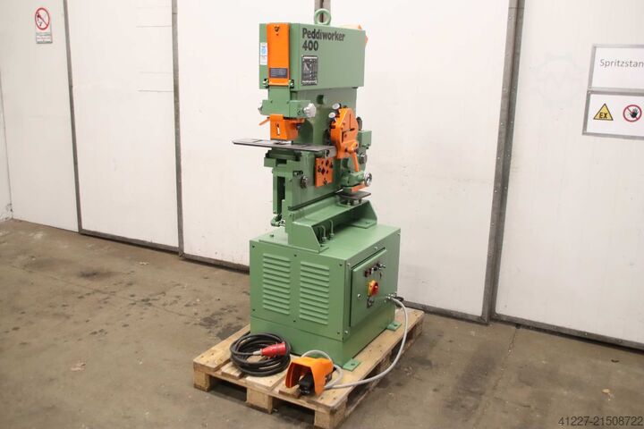 Profile steel shear punch, 5-way combined Peddinghaus Peddiworker 400