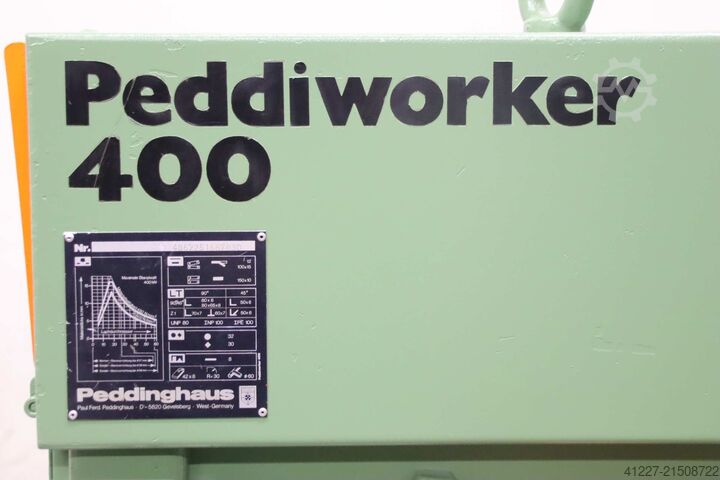 Profile steel shear punch, 5-way combined Peddinghaus Peddiworker 400