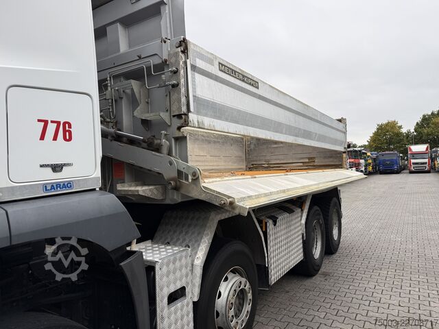 Three-sided tipper truck Mercedes-Benz Arocs 3246K 8X4 Meiller