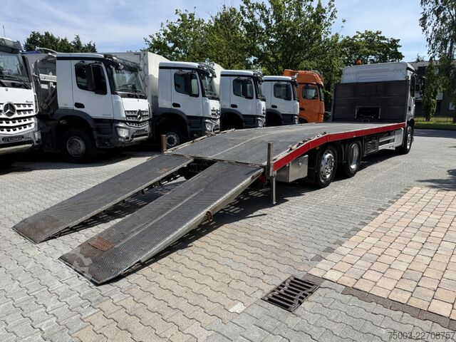 Autotransporter LKW Mercedes-Benz Actros MP4 2532 6X2 Maschinentransporter