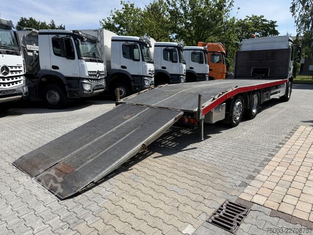 Autotransporter LKW Mercedes-Benz Actros MP4 2532 6X2 Maschinentransporter