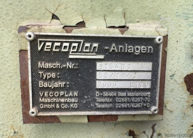 Wood chipper Vecoplan 55/18/3