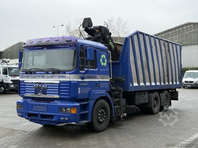 Autokran MAN TGS 26.400 6x2 Kipper + Kran LogLift F105Z77A
