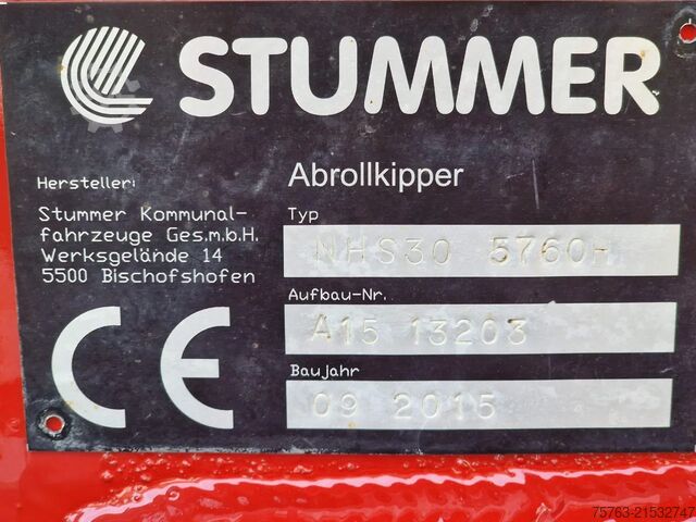 Containersystem Scania Stummer NHS30 Hooklift - Abrol kipper -