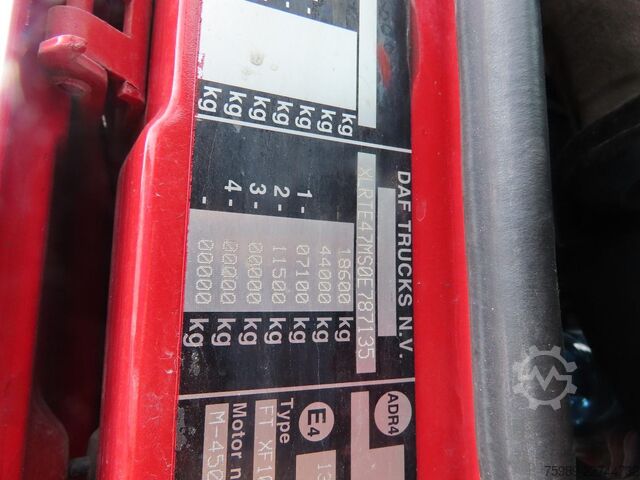 Standard-SZM DAF XF 105.460 965848 km  2X FUEL TANK, FRIGO