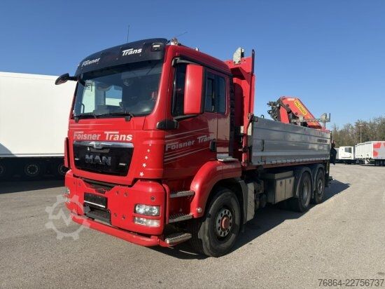 Three-sided tipper truck MAN TGS 26.440 6X4 HYDRO 2-SEITENKIPPER,  PALFINGER PK 22002-EH BJ 2018!!!
