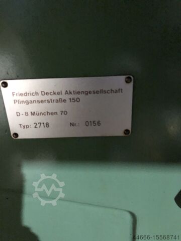 Kipp und Schwenktisch mit Rundteiltisch Friedrich Deckel 2718