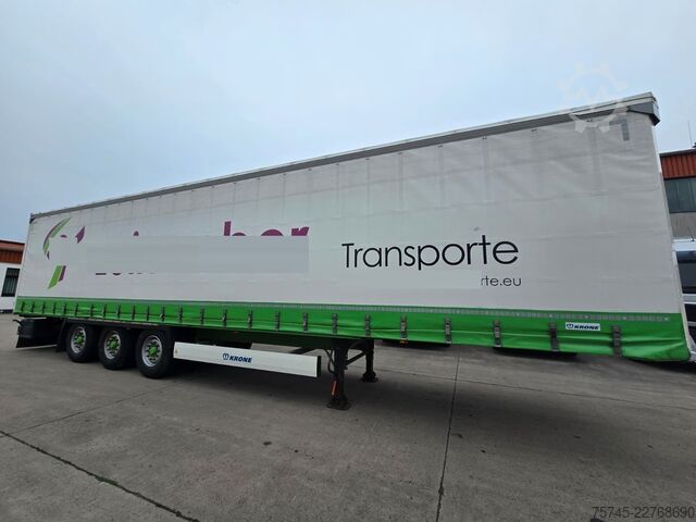 Open semitrailer with tarp KRONE SD * 3X VORHANDEN* SAFETY ROOF * BPW * LIFT *