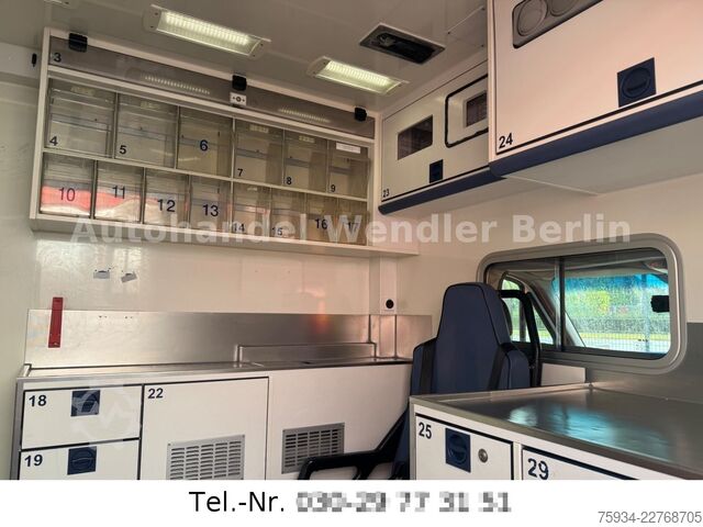 Fire truck MERCEDES-BENZ Sprinter 516 CDI RTW WAS Koffer Fahrtrage+Sessel