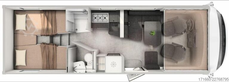 Integrated camper HYMER/ERIBA B-Klasse ML I 780 Gastank, Autarkie, Zerhacker