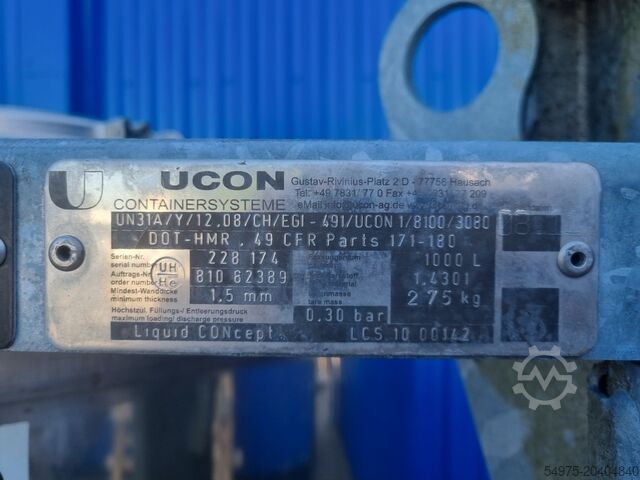 Transport container pressure tank Ucon