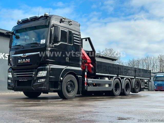 LKW mit Pritsche (offen) MAN TGX 35.460 8x4-4 BL Pritsche+HMF 1920K Ladekran