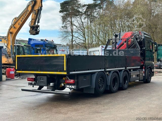 LKW mit Pritsche (offen) MAN TGX 35.460 8x4-4 BL Pritsche+HMF 1920K Ladekran