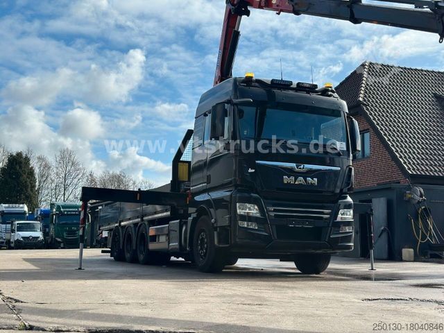 LKW mit Pritsche (offen) MAN TGX 35.460 8x4-4 BL Pritsche+HMF 1920K Ladekran