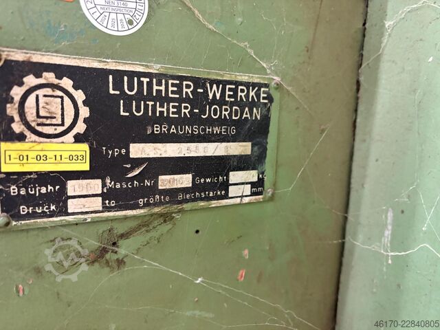 Hydraulische Tafelschere Luther Werke A.S. 2550 / 8