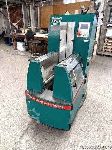 Einpressmaschine für Buchdecken Schmedt Präleg XL Casing-in Pressing Machine