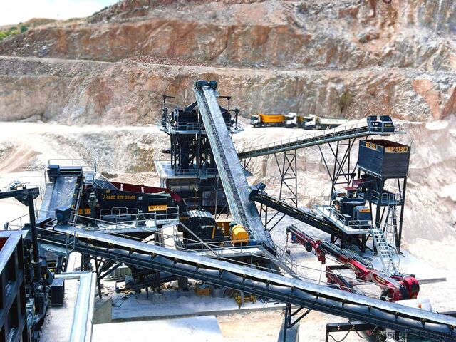 Stationäre Brechanlage FABO Stationary Crushing Plant Stationary Crushing and Screening Plants