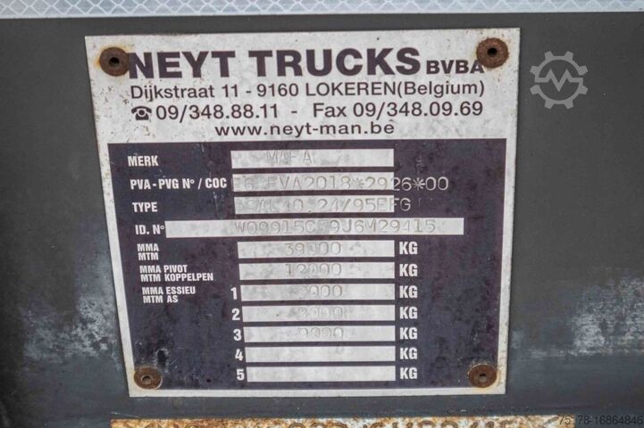 Milchtanker MAFA SAL 40.24/95e-INOX 29.000 L (no pump)