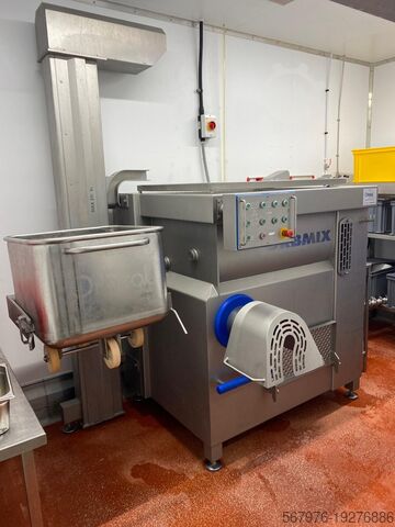 Fleischverarbeitungsmaschine N&N Nadratowski / Orbmix MG-450/160 Mixer Grinder with Loader