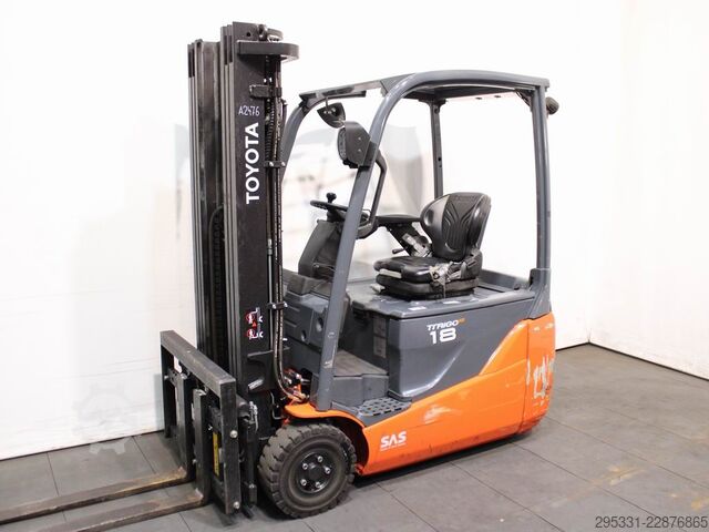 Electric 3-wheel forklift Toyota 8 FBE 18 T