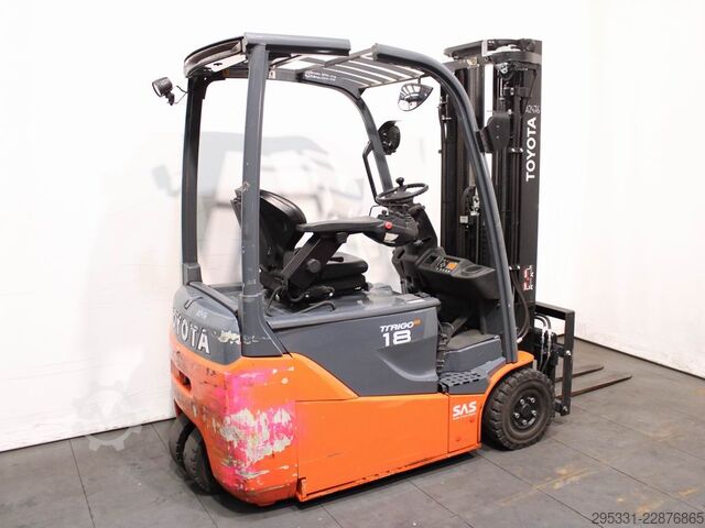 Electric 3-wheel forklift Toyota 8 FBE 18 T
