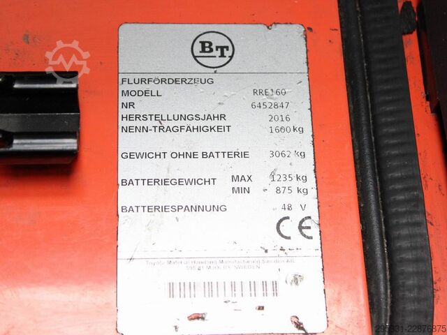Reach Truck Toyota RRE 160