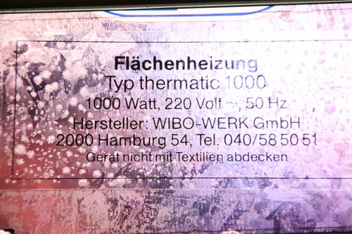 Elektrische Heizung Wibo thermatic 1000