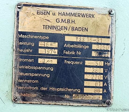 Tafelschere EHT TSS 16-31