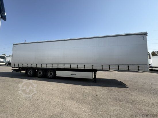 Open semitrailer with tarp KRONE SD PROFI LINER, LIFTACHSE, BPW-ACHSE, EDSCHA-VERDECK