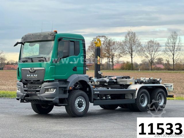 Roll-off tipper truck MAN TGS 33.480 6x6 BL HYVA-Abrollkipper *NEU*