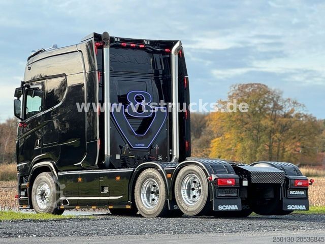 Standard tractor unit SCANIA S 660 V8  Longliner ALU Voll Luft Retarder
