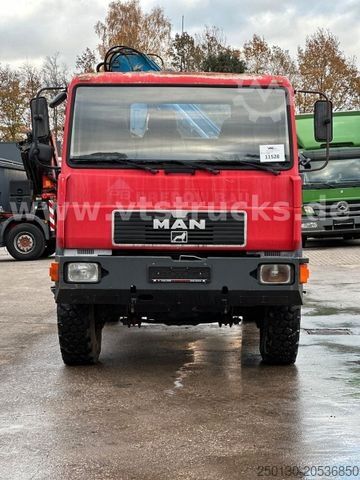 Kipper LKW MAN 10.153 LAEC 4x4 Atlas-Ladekran DSK