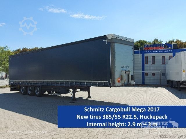 Auflieger mit Pritsche & Plane Schmitz Cargobull Curtainsider Mega