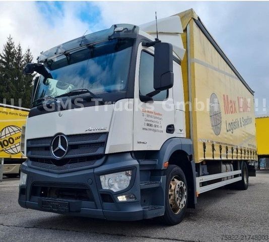 Flatbed truck with tarp MERCEDES-BENZ Antos 1840 / E6 / Schiebe Plane mit Türen