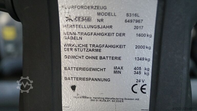 Hochhubwagen Cesab S 316L