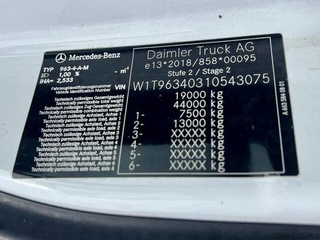 Standard-SZM Mercedes-Benz Actros 1851 30-12-2021!!  vin: W1T9634031054307...