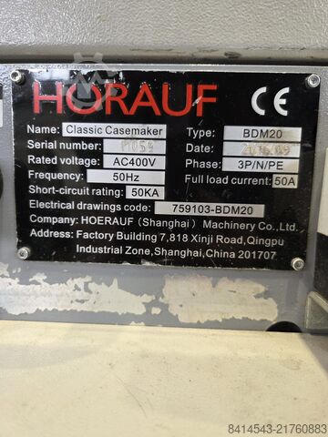 Maschine zur Herstellung von Hardcover-Umschlägen HÖRAUF (Kina) Classic Casemaker BDM20