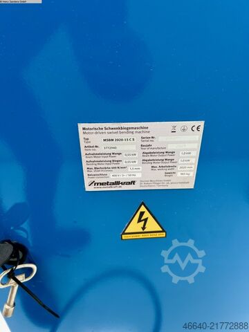 Folding Machine METALLKRAFT MSBM 2020-15- C S