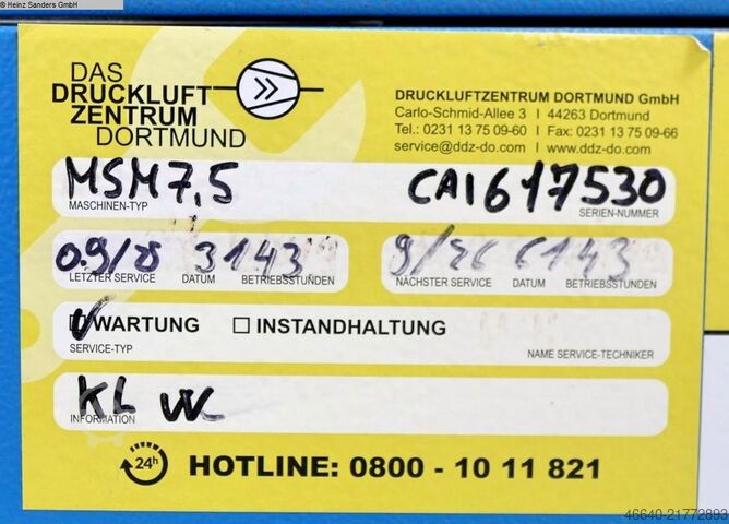 Compressor MARK MSM 7.5 DXM 500 L