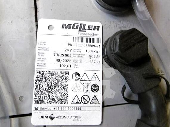 Three-wheel electric forklift LINDE E 15 Z-02