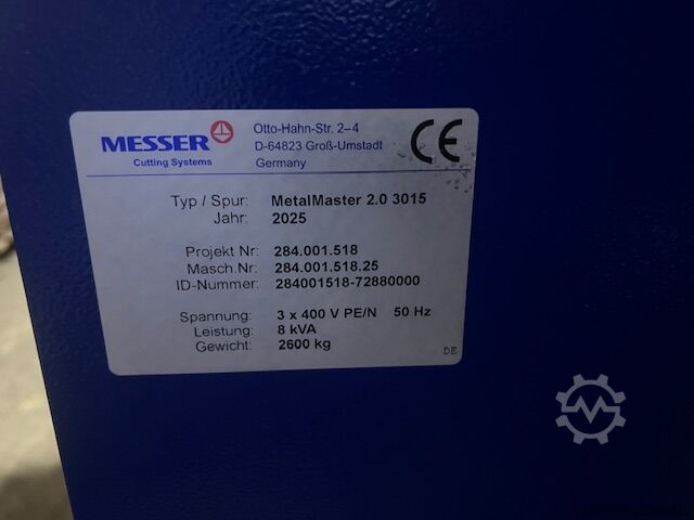 Plasma cutting machine Messer DFP4-SP-MetalMaster 2.0 (3015)