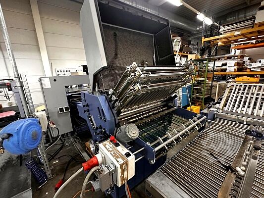 Folding machine Herzog+Heymann Falzmaschine 3x M7.35 + SBAP-46-ME Bickel SGU + MBO R700 + MBO SAP 66-ME + Polar L-1000-W-3