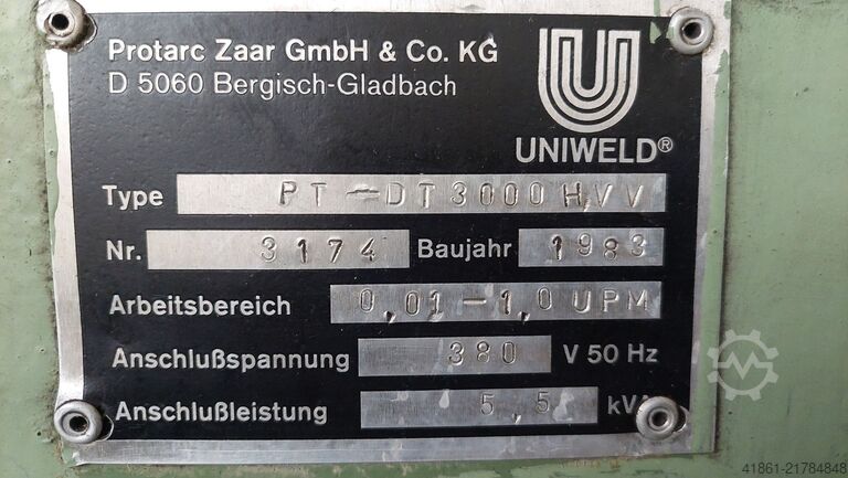 Hydraulic welding turn and tilt table PROTARC-ZAAR PT-DT-3000 HVV