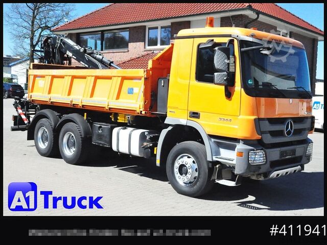 Truck mounted crane MERCEDES-BENZ 3344 MP3 Actros 6x4 Meiller Jonsered 1300 RS