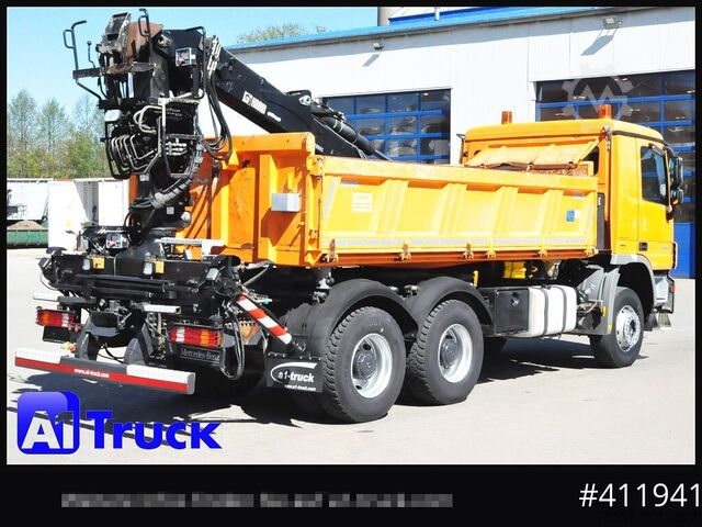 Truck mounted crane MERCEDES-BENZ 3344 MP3 Actros 6x4 Meiller Jonsered 1300 RS