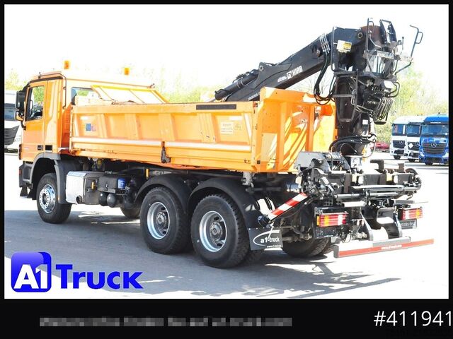 Truck mounted crane MERCEDES-BENZ 3344 MP3 Actros 6x4 Meiller Jonsered 1300 RS