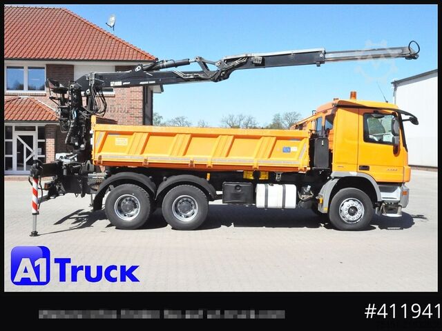 Truck mounted crane MERCEDES-BENZ 3344 MP3 Actros 6x4 Meiller Jonsered 1300 RS