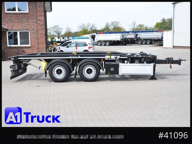 Roll off trailer HUEFFERMANN HTAR 18.65, Tandem, oben gekuppelt,