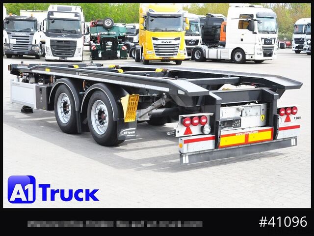 Roll off trailer HUEFFERMANN HTAR 18.65, Tandem, oben gekuppelt,